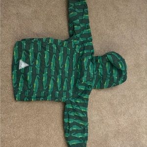 L.L.Bean Toddler Discovery Rain Jacket, size 4T - adorable alligator pattern